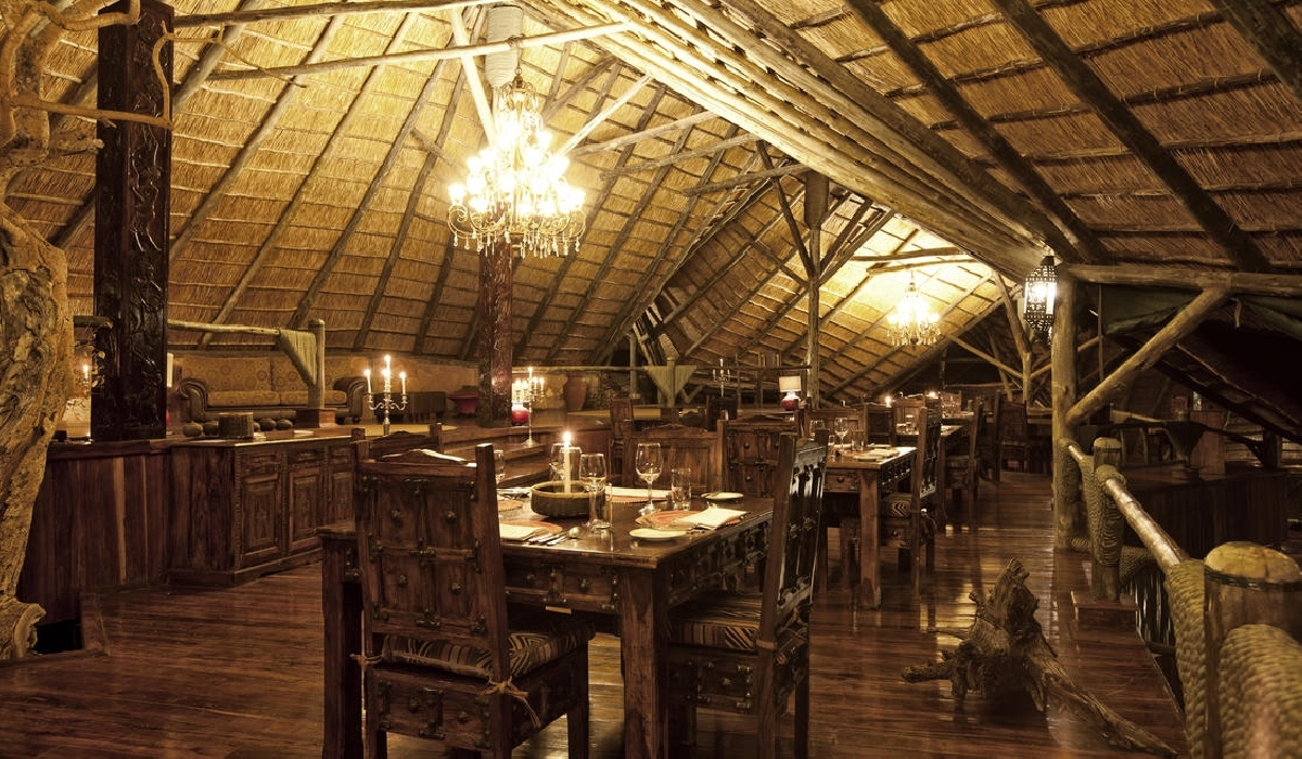 L'intérieur du restaurant du Mbali Mbali Soroi